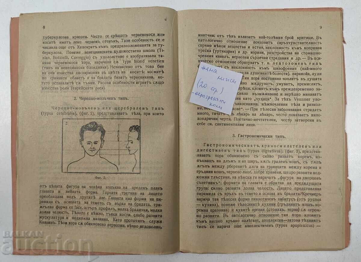 Аукцион 1933 ЧЕТИРИТЕ ТИПА ХОРА АНТРОПО-ПСИХОЛОГИЧЕСКА СТУДИЯ Аукцион 1933 ЧЕТИРИТЕ ТИПА ХОРА АНТРОПО-ПСИХОЛОГИЧЕСКА СТУДИЯ