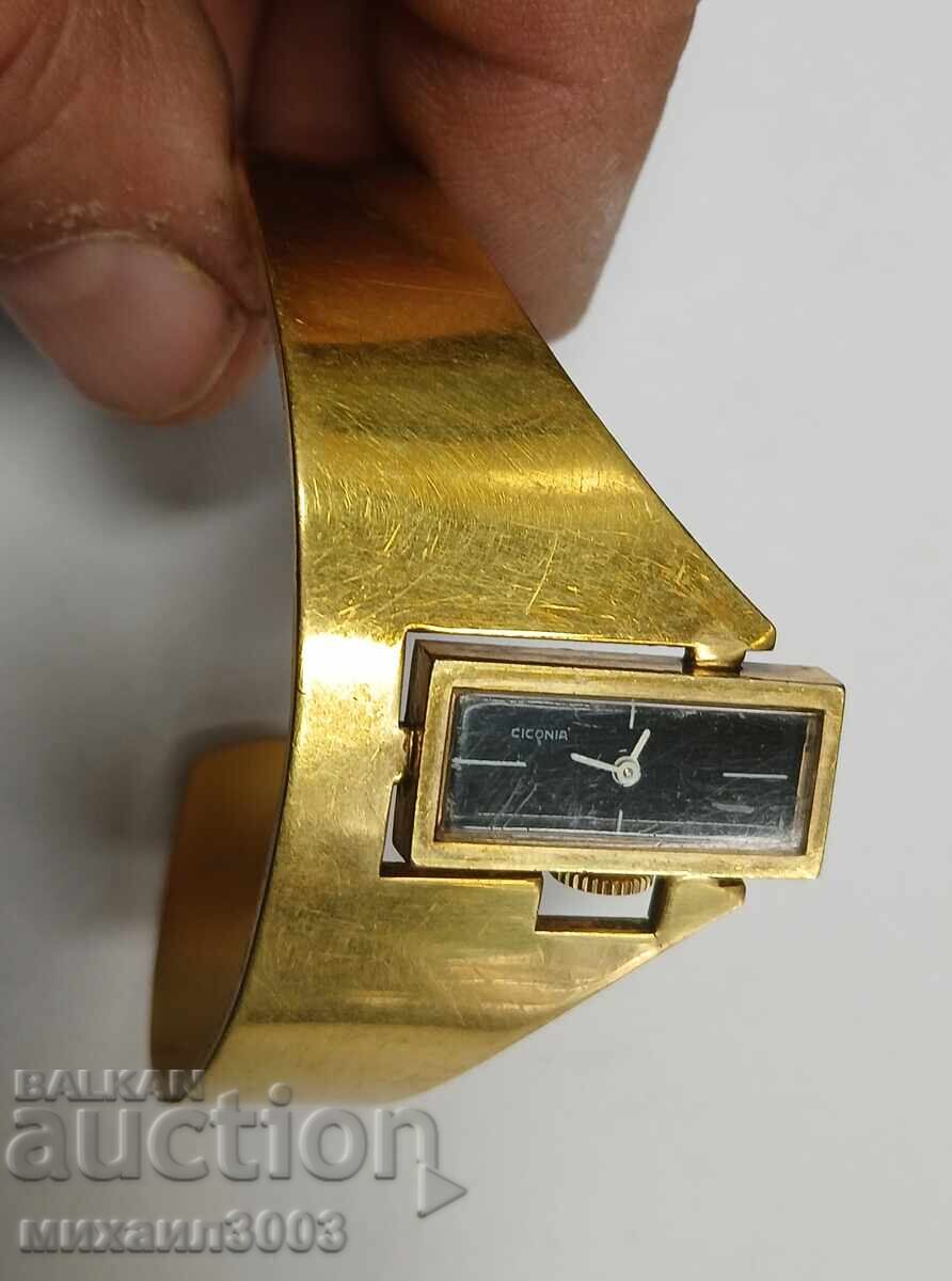 CEAS DE DAMĂ MECANIC ELVEȚIAN AURIT BRĂȚARĂ CEAS DE DAMĂ MECANIC ELVEȚIAN AURIT BRĂȚARĂ