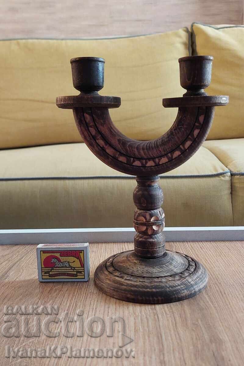 Sfeșnic sculptat în lemn pentru cunoscători - 5