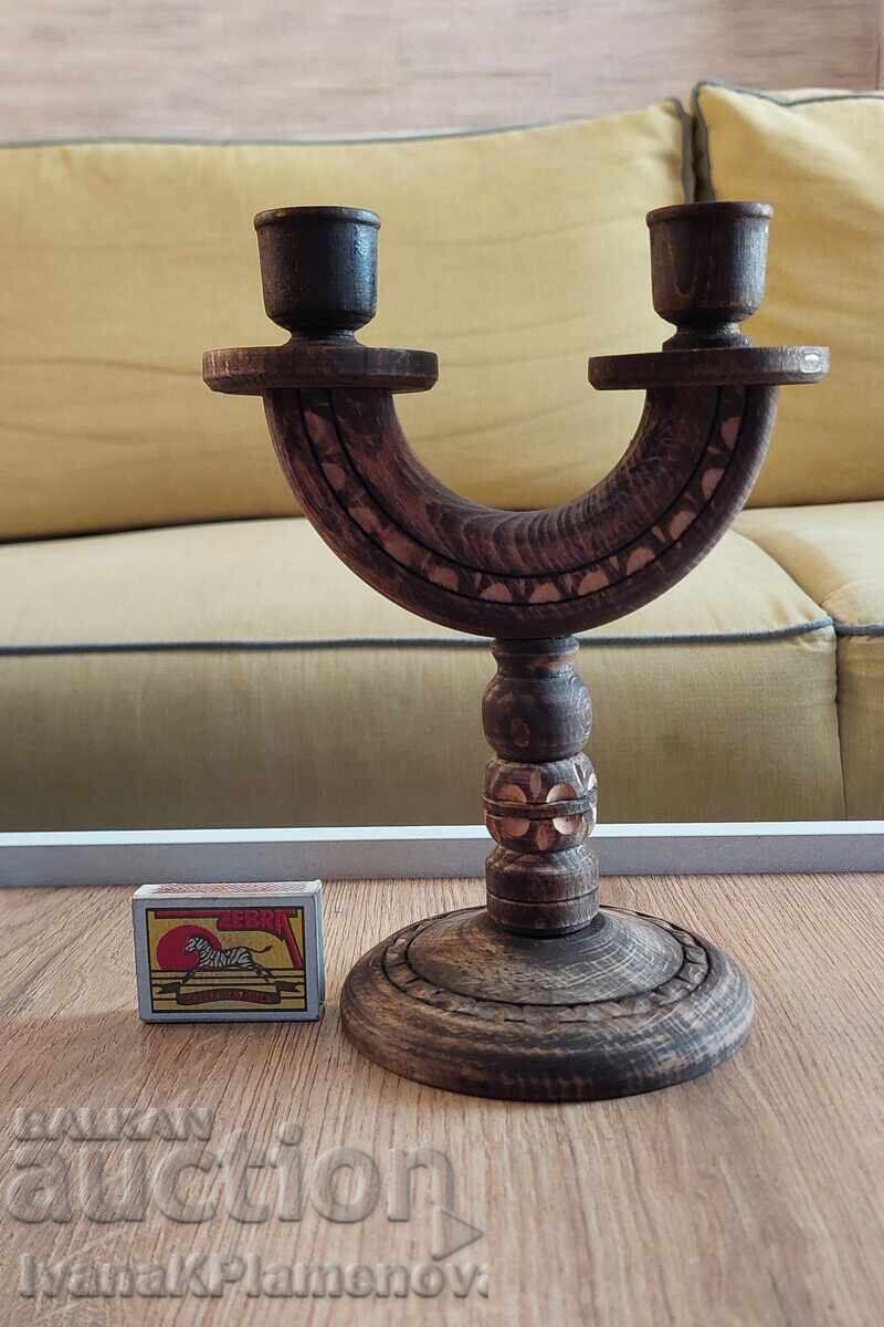Wood carving candlestick for connoisseurs - 5