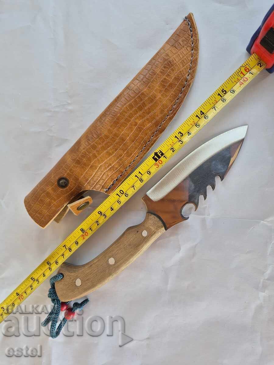 Κυνηγετικό κοντό μαχαίρι με θήκη - 5