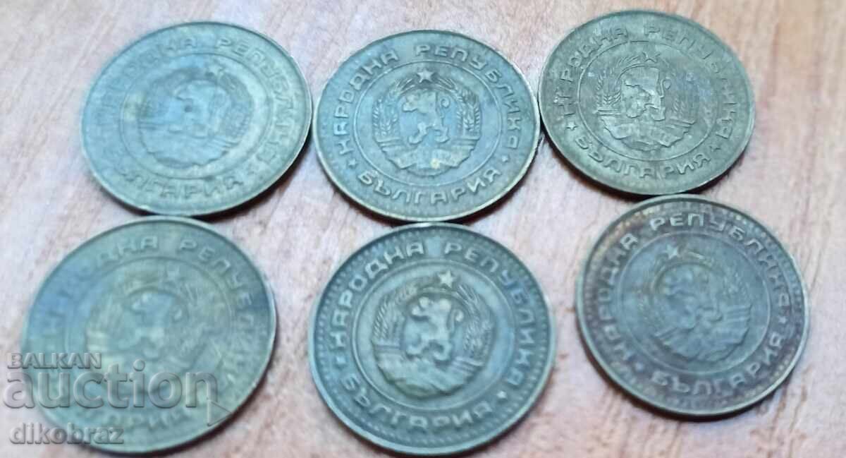 Delivery of 1988 - 1 stotinka Bulgaria / 6 pieces x 16 stotinki each Delivery of 1988 - 1 stotinka Bulgaria / 6 pieces x 16 stotinki each