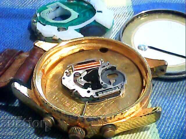3 gold-plated watches, working, no batteries - 5