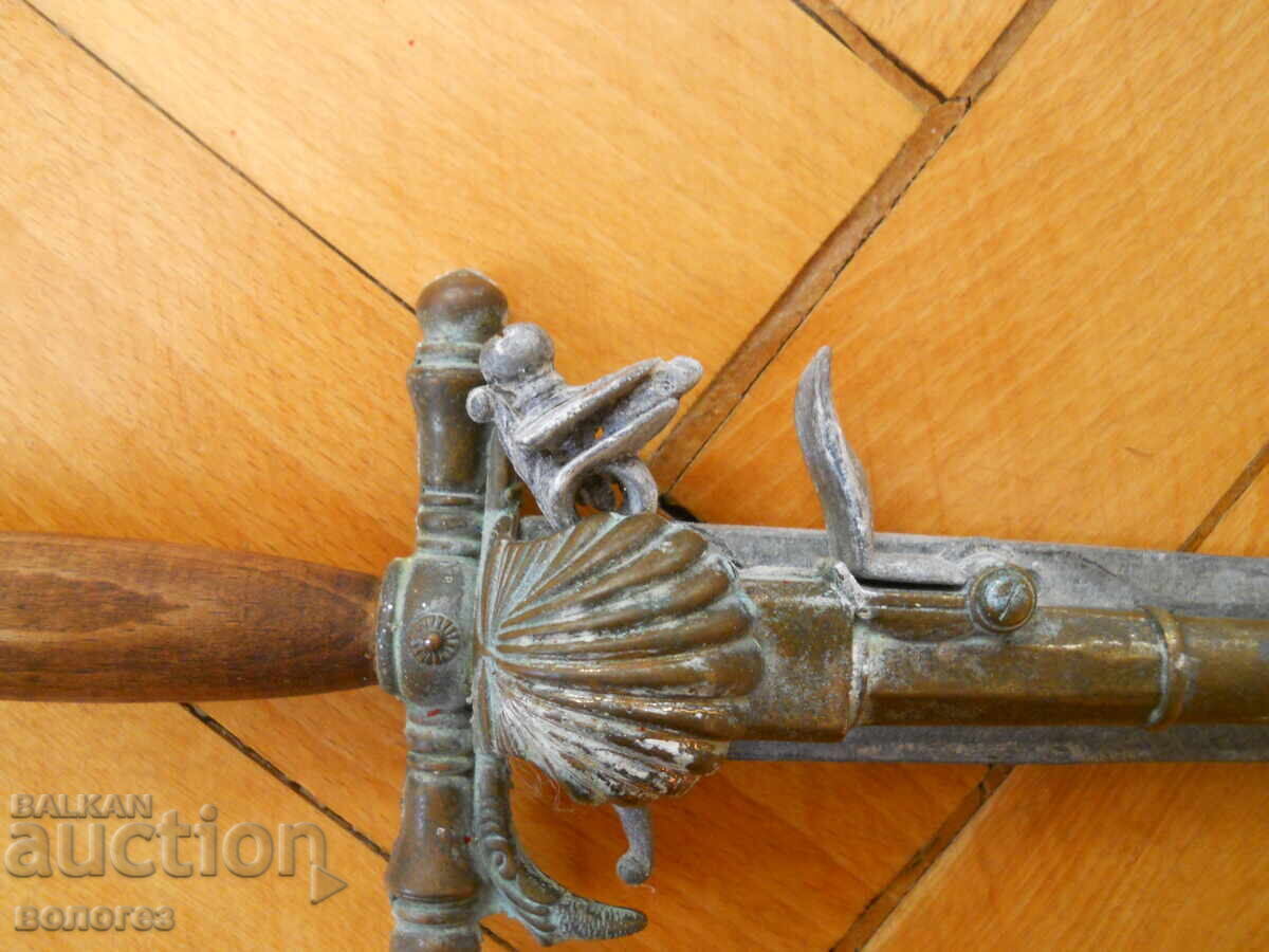 Παλαιό γαλλικό πιστόλι με πυρόλιθο - μαχαίρι (αντίγραφο) - 5 Παλαιό γαλλικό πιστόλι με πυρόλιθο - μαχαίρι (αντίγραφο) - 5