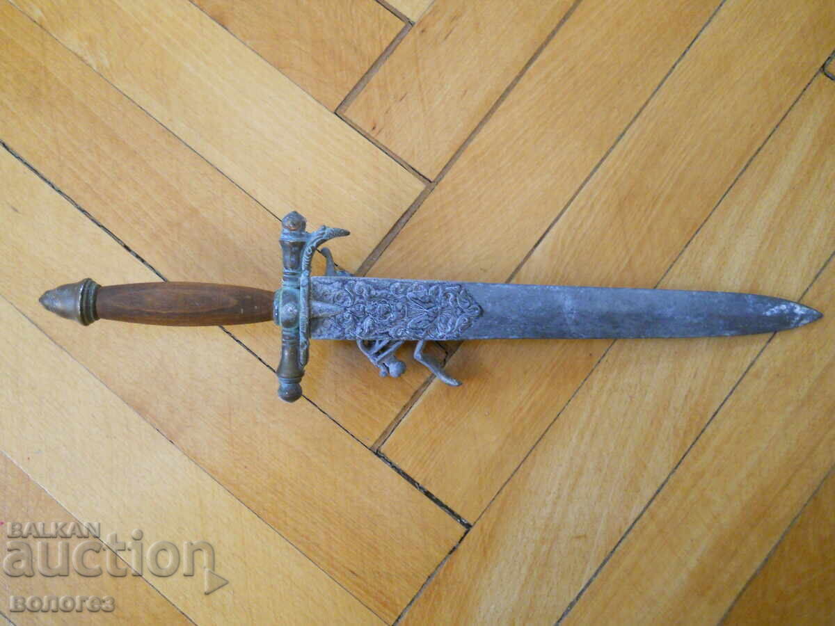 Παλαιό γαλλικό πιστόλι με πυρόλιθο - μαχαίρι (αντίγραφο) - 6 Παλαιό γαλλικό πιστόλι με πυρόλιθο - μαχαίρι (αντίγραφο) - 6