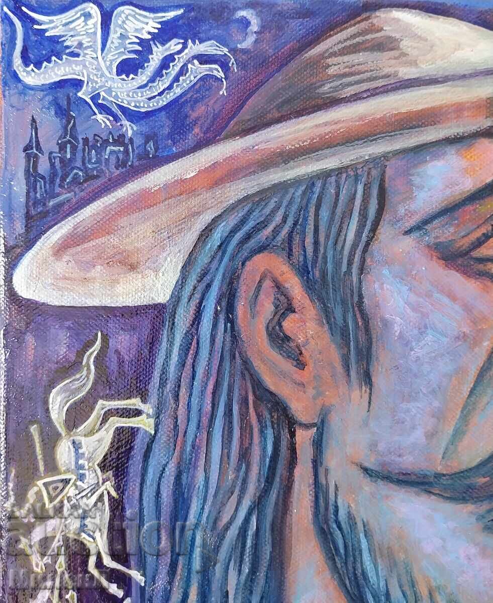 Tablou acrilic Don Quijote cu preț 200.00 BGN | € 102.26