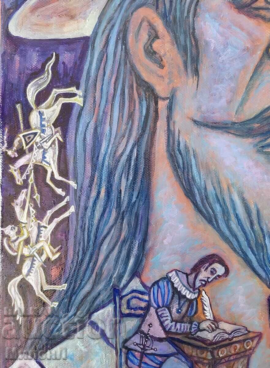 Licitație Tablou acrilic Don Quijote