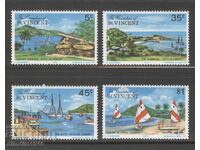 Sfântul Vincent 1975 - Vapoare, serie completă curată