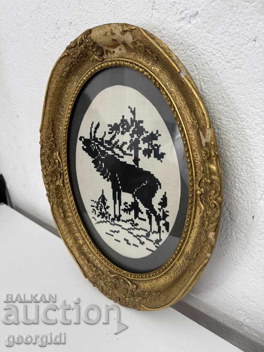 Delivery of Large tapestry with forest / hunting motifs Delivery of Large tapestry with forest / hunting motifs