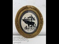 Large tapestry with forest / hunting motifs