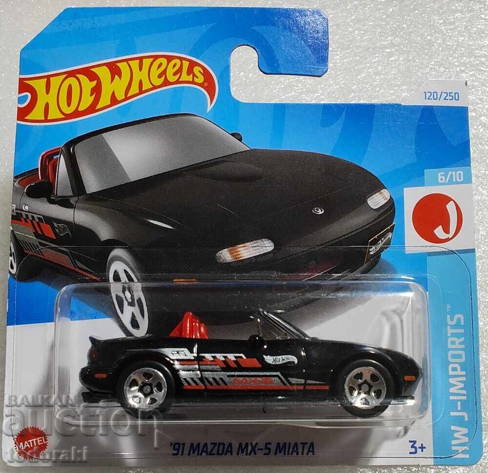 Hot Wheels 91 Mazda MX-5 Miata Hot Wheels 1:64 Mazda Miata