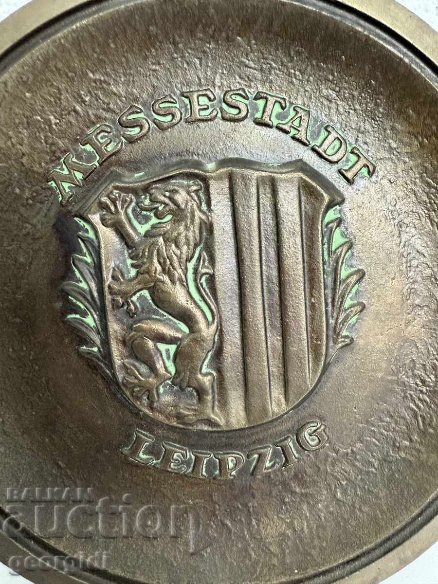 Bronze Plaque / Plate Leipzig with price 5.50 BGN | € 2.81 Bronze Plaque / Plate Leipzig with price 5.50 BGN | € 2.81