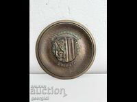 Bronze Plaque / Plate Leipzig