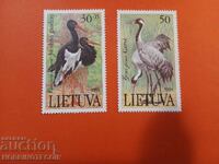LITHUANIA - CRANES - 30 - 50 - 1991 MNH