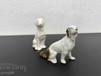 LOT porcelain dog figures / dog
