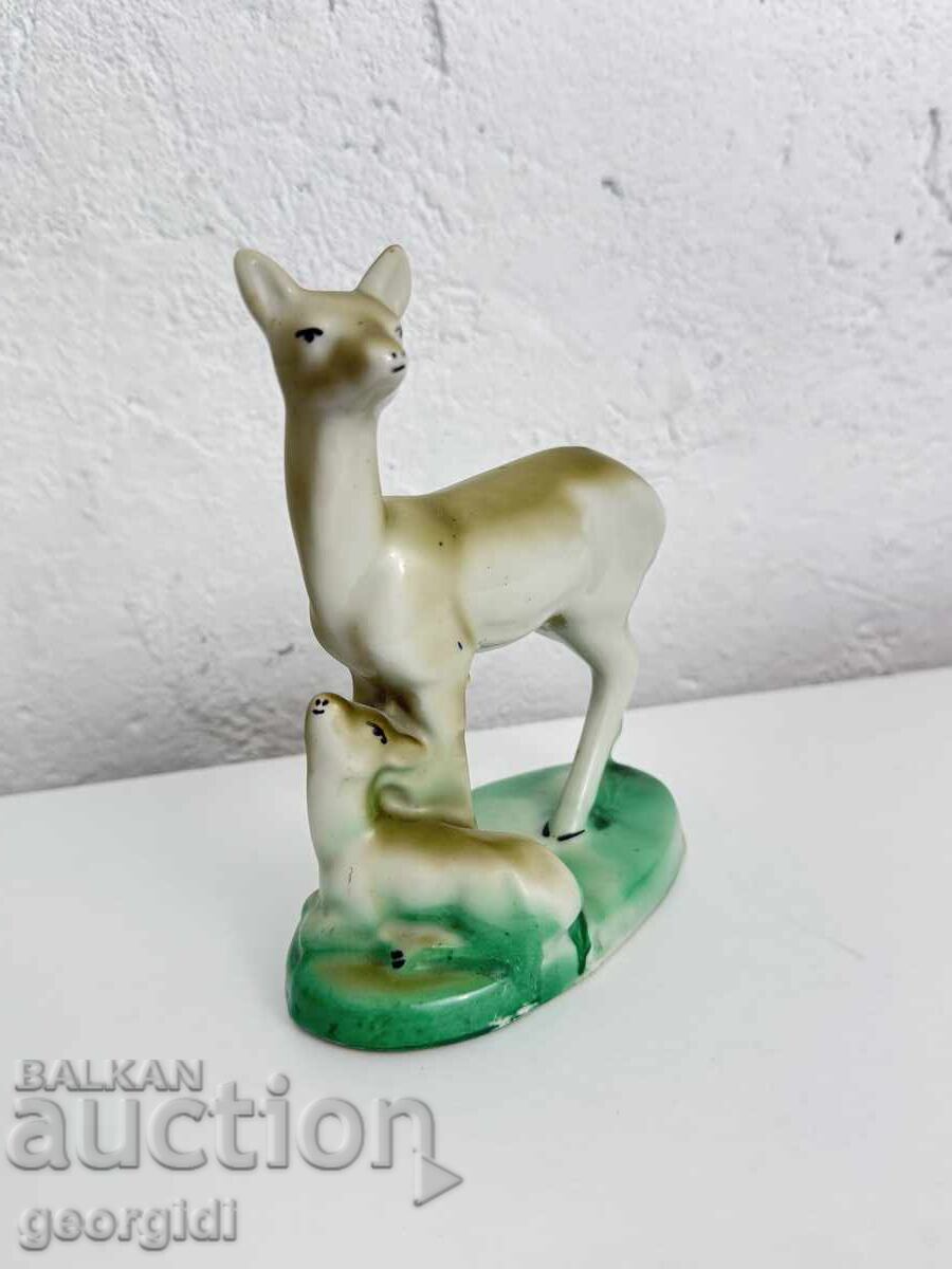 Bulgarian porcelain figure of Isis / deer with price 7.50 BGN | € 3.83 Bulgarian porcelain figure of Isis / deer with price 7.50 BGN | € 3.83