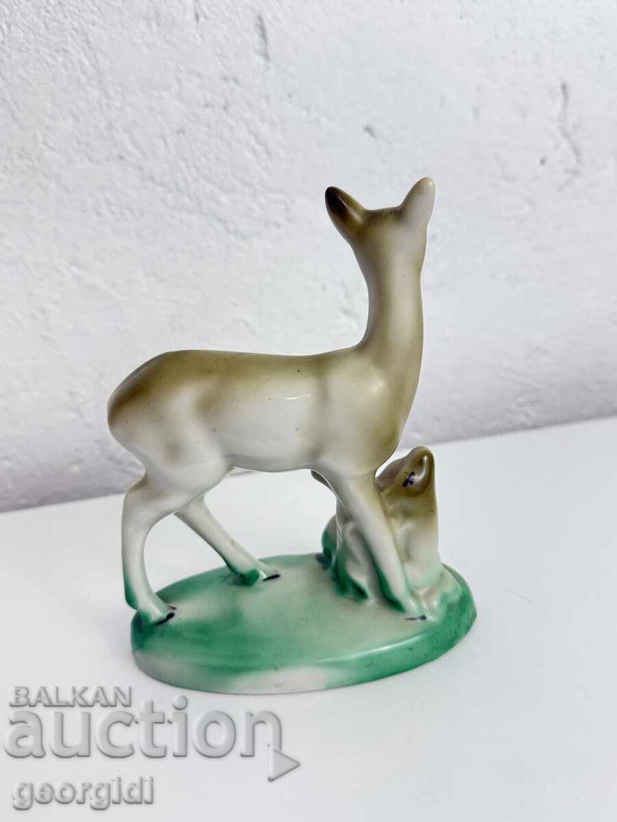 Bulgarian porcelain figure of Isis / deer - 5 Bulgarian porcelain figure of Isis / deer - 5