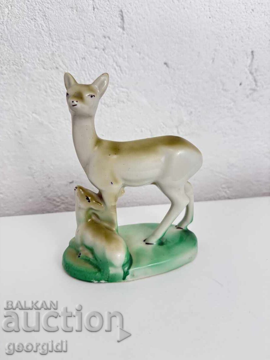 Bulgarian porcelain figure of Isis / deer Bulgarian porcelain figure of Isis / deer