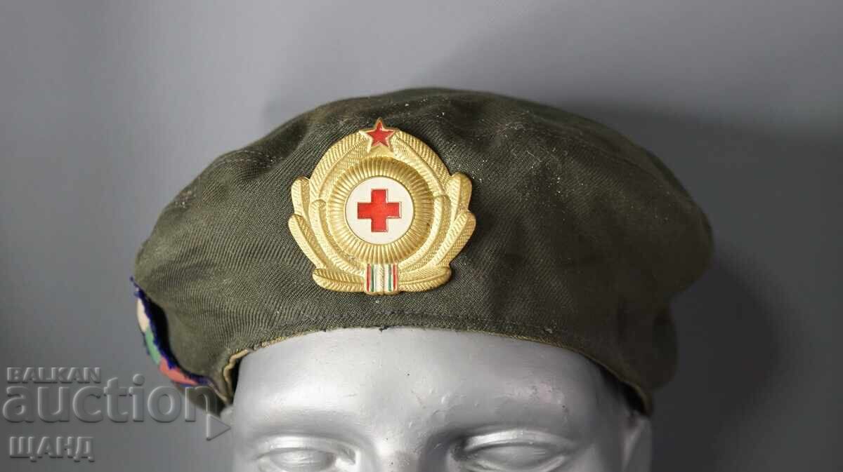 Παλιό Σοσιαλιστικό Στρατιωτικό ιατρικό καπέλο κεπέ μπερέ - Λαϊκή Δημοκρατία της Βουλγαρίας