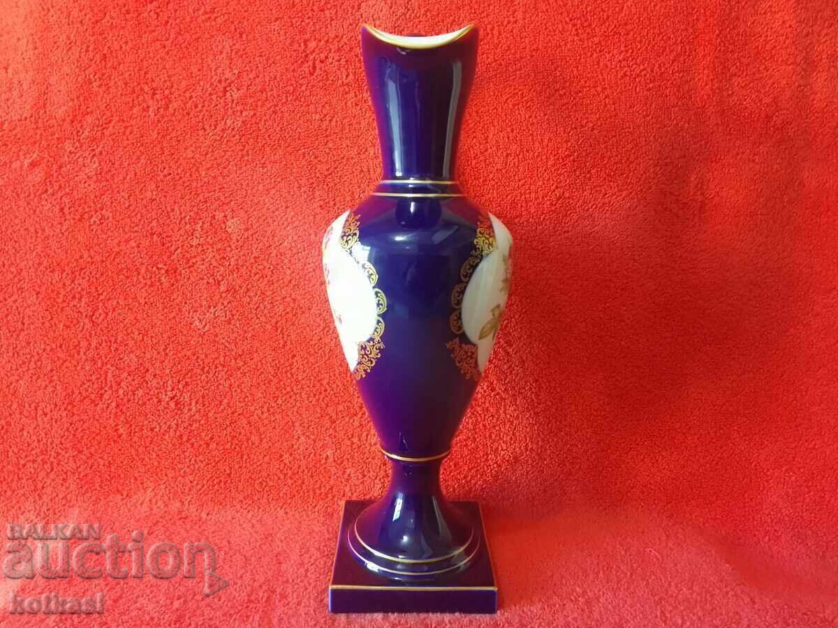 Lindner Σταρ πορσελάνινη κανάτα Κοβάλτιο επιχρύσωση Δυτική Γερμανία H-31 με τιμή 255.50 BGN | € 130.64