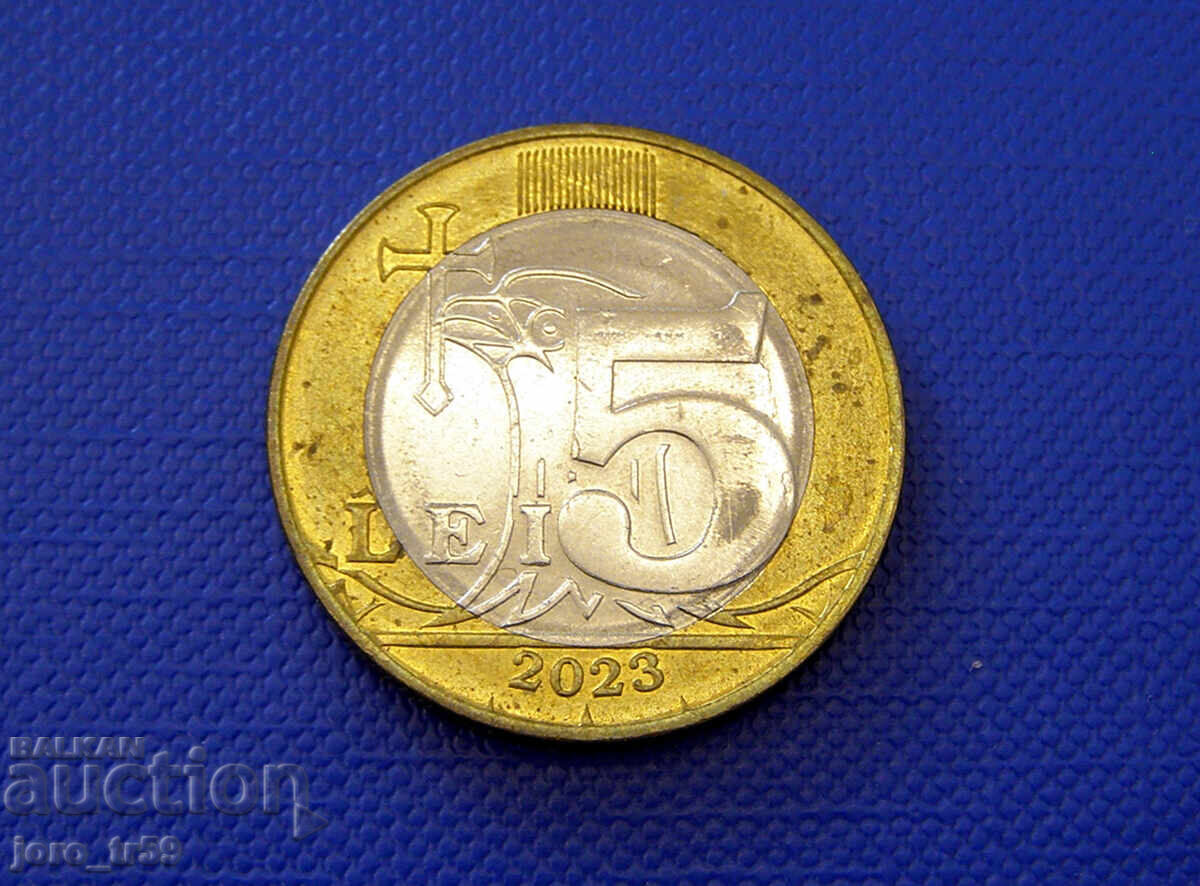 Молдова 5 Леи / 5 Lei/ 2023 г.