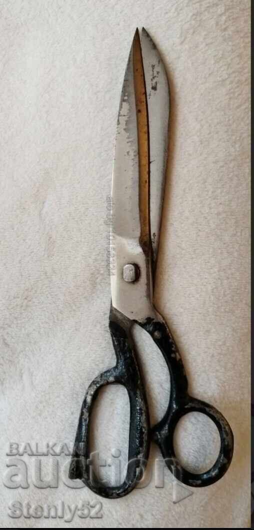 Old Bulgarian professional tailor's scissors