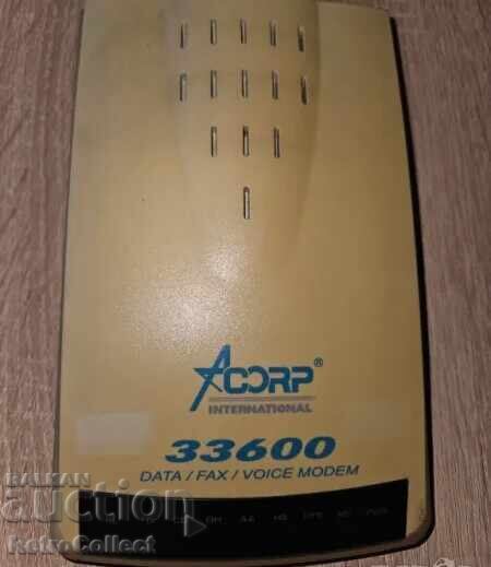 Retro Modem Acorp International 33600 Fax Modem
