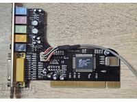 Placă de sunet funcțională C-Media CMI8738 6-Ch LX PCI 5.1 canale