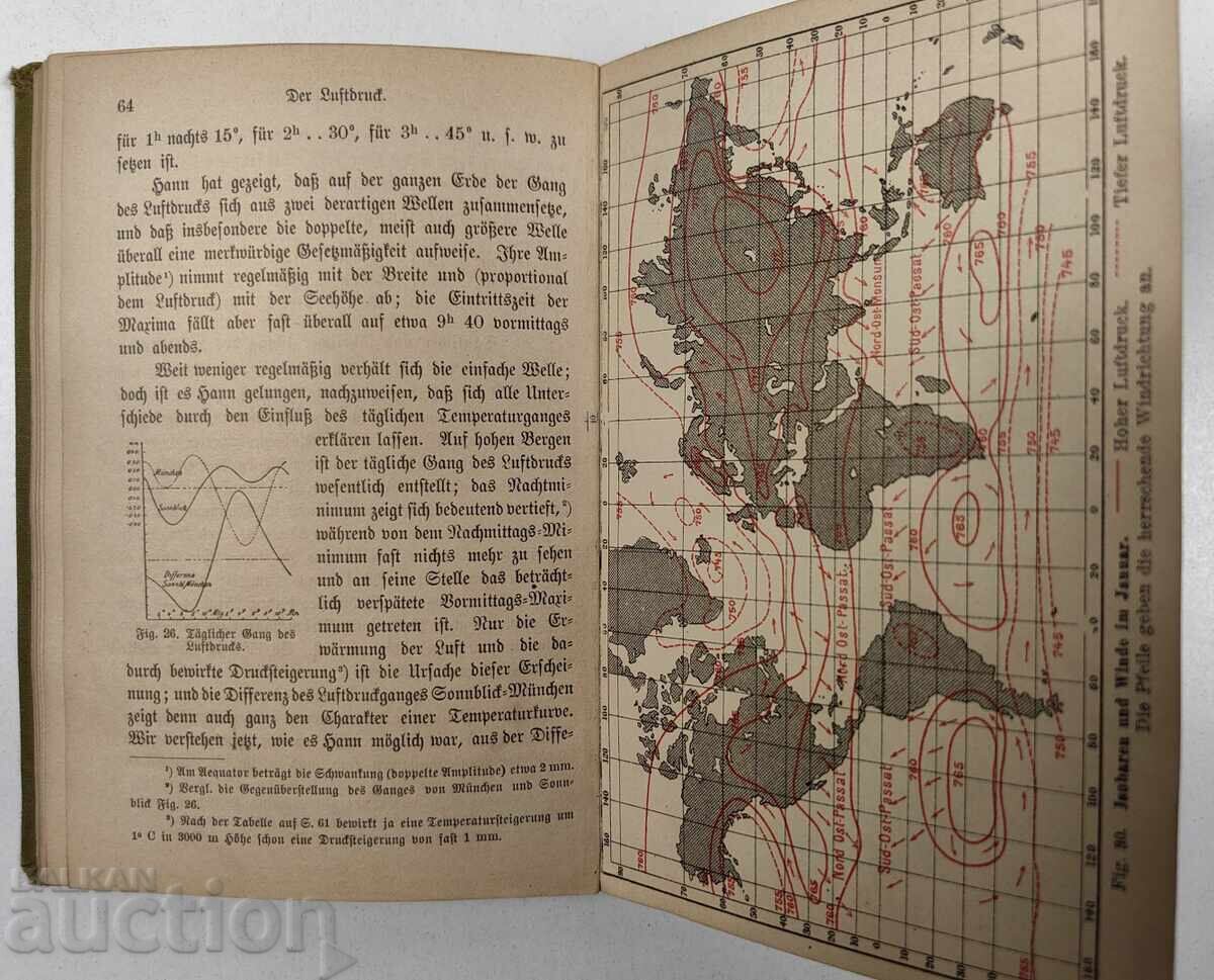Livrarea 1896 METEOROLOGIE LIMBA GERMANĂ