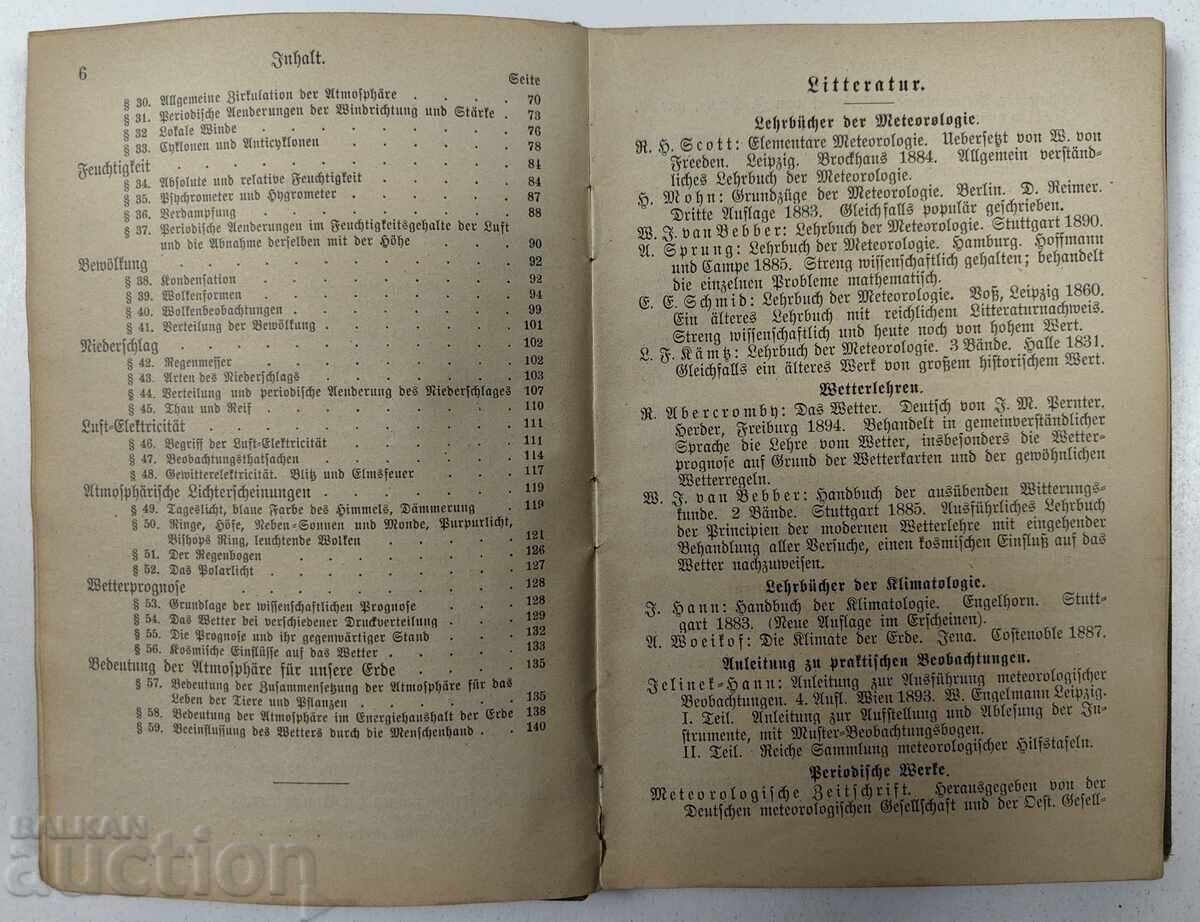 1896 METEOROLOGIE LIMBA GERMANĂ - 6
