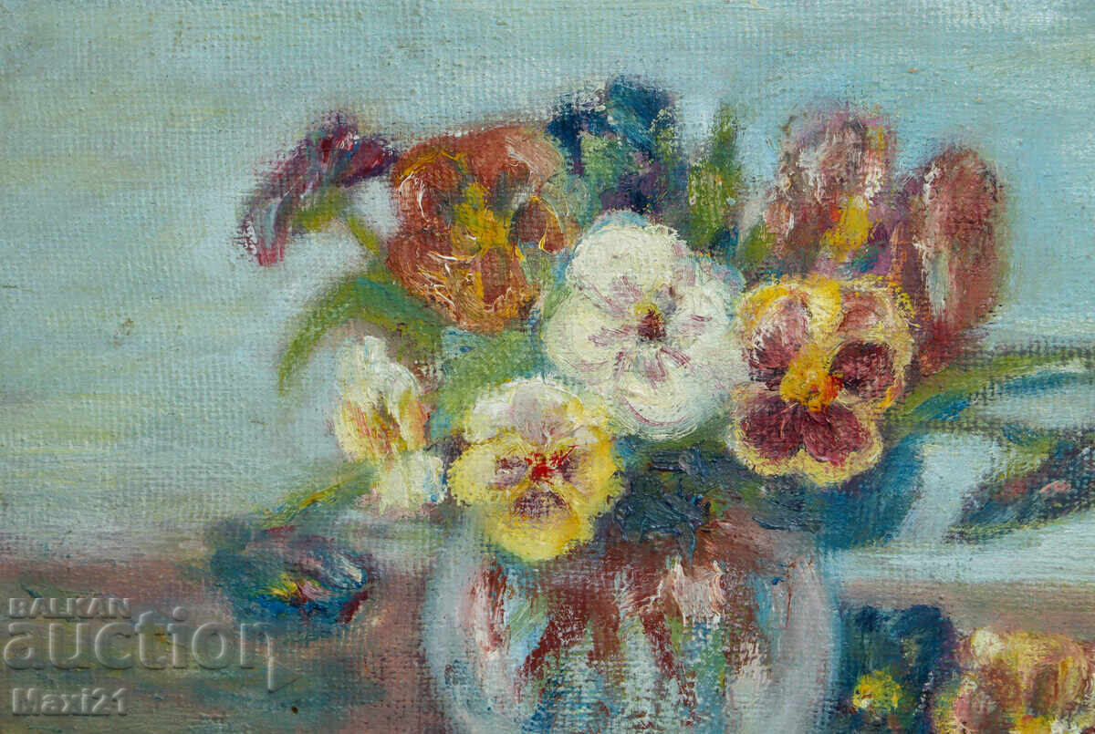 Παράδοση Νεκρή φύση παλιά ελαιογραφία