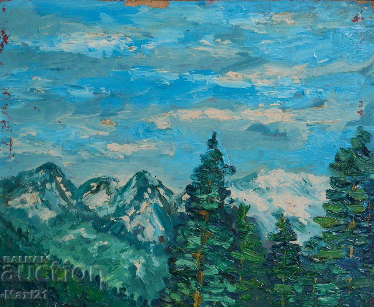 Παράδοση Ελαιογραφία δασικού τοπίου