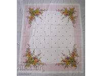 Față de masă din in veche 120/142 cm, excelentă, nefolosită