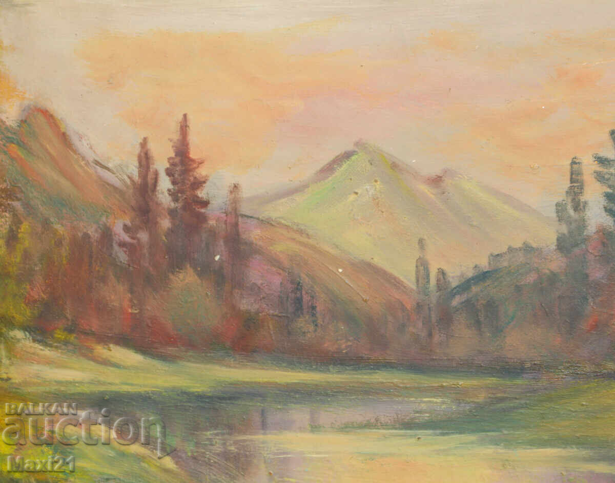 Доставка на Маслена картина есенен пейзаж Доставка на Маслена картина есенен пейзаж