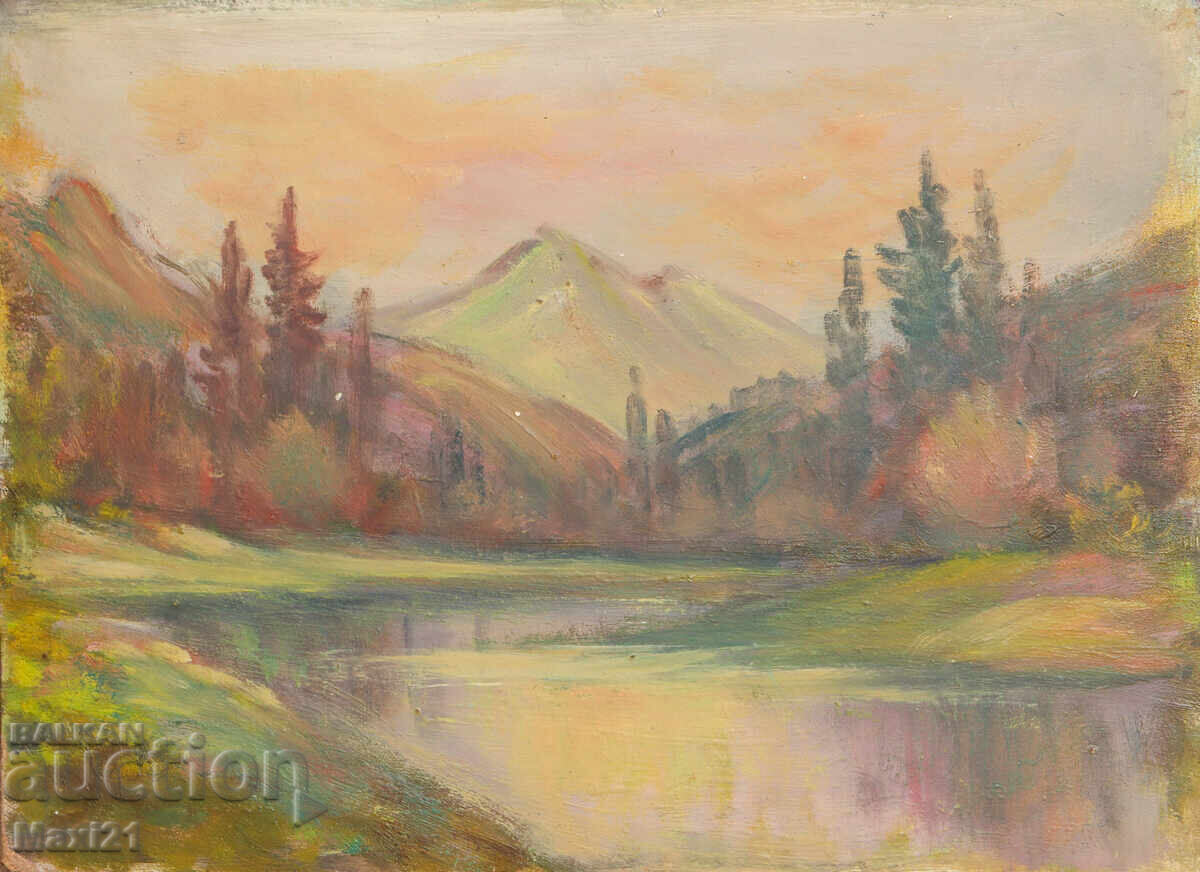 Маслена картина есенен пейзаж Маслена картина есенен пейзаж