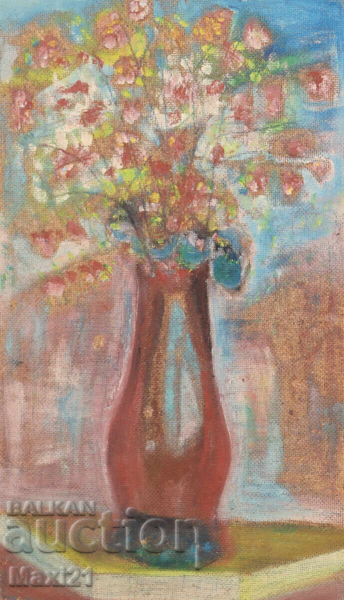 Natură moartă cu flori tablou vechi ulei