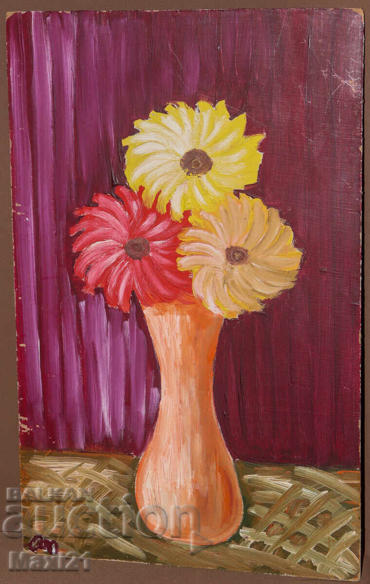 Аукцион Натюрморт с цветя картина маслени бои