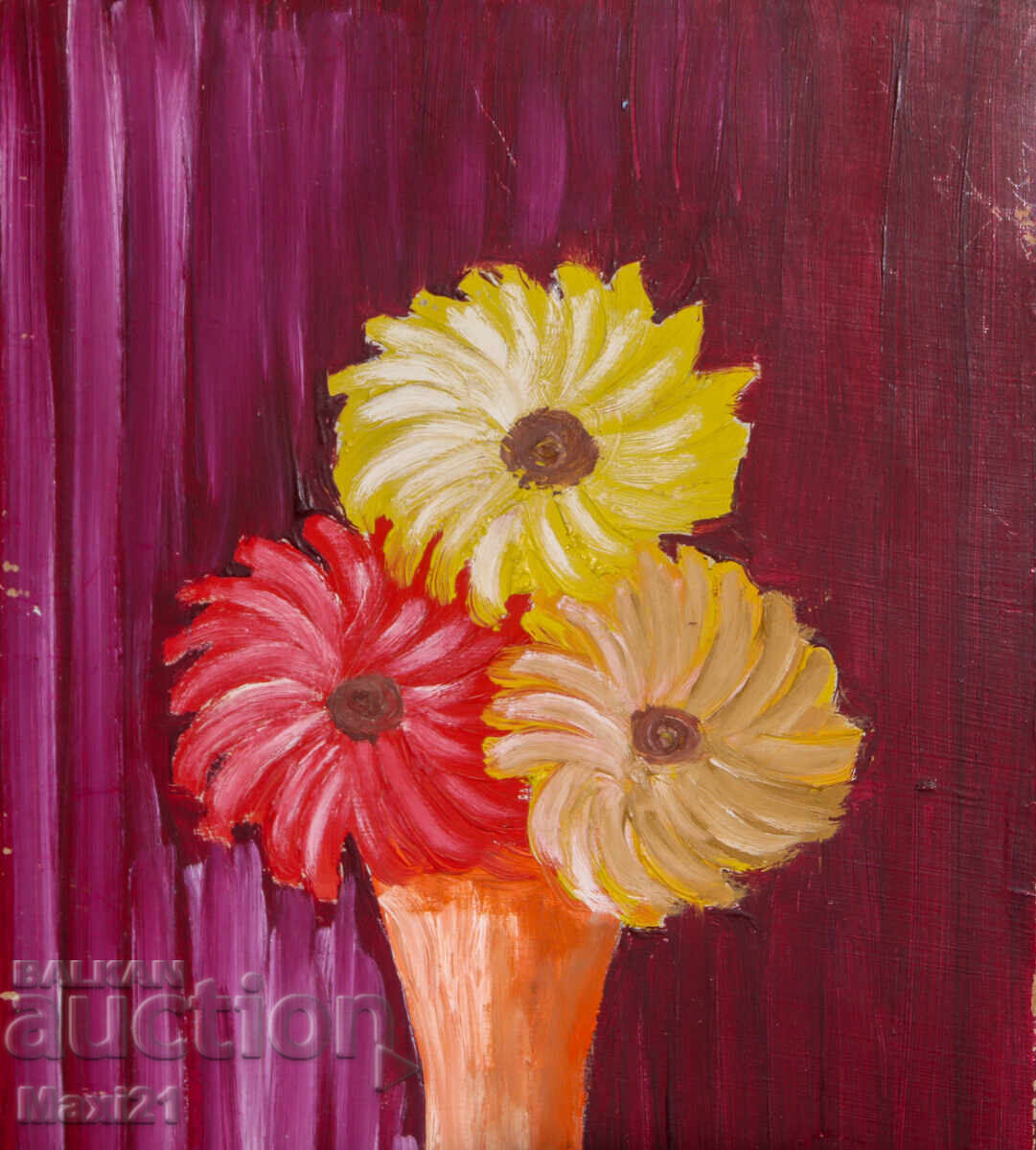 Доставка на Натюрморт с цветя картина маслени бои