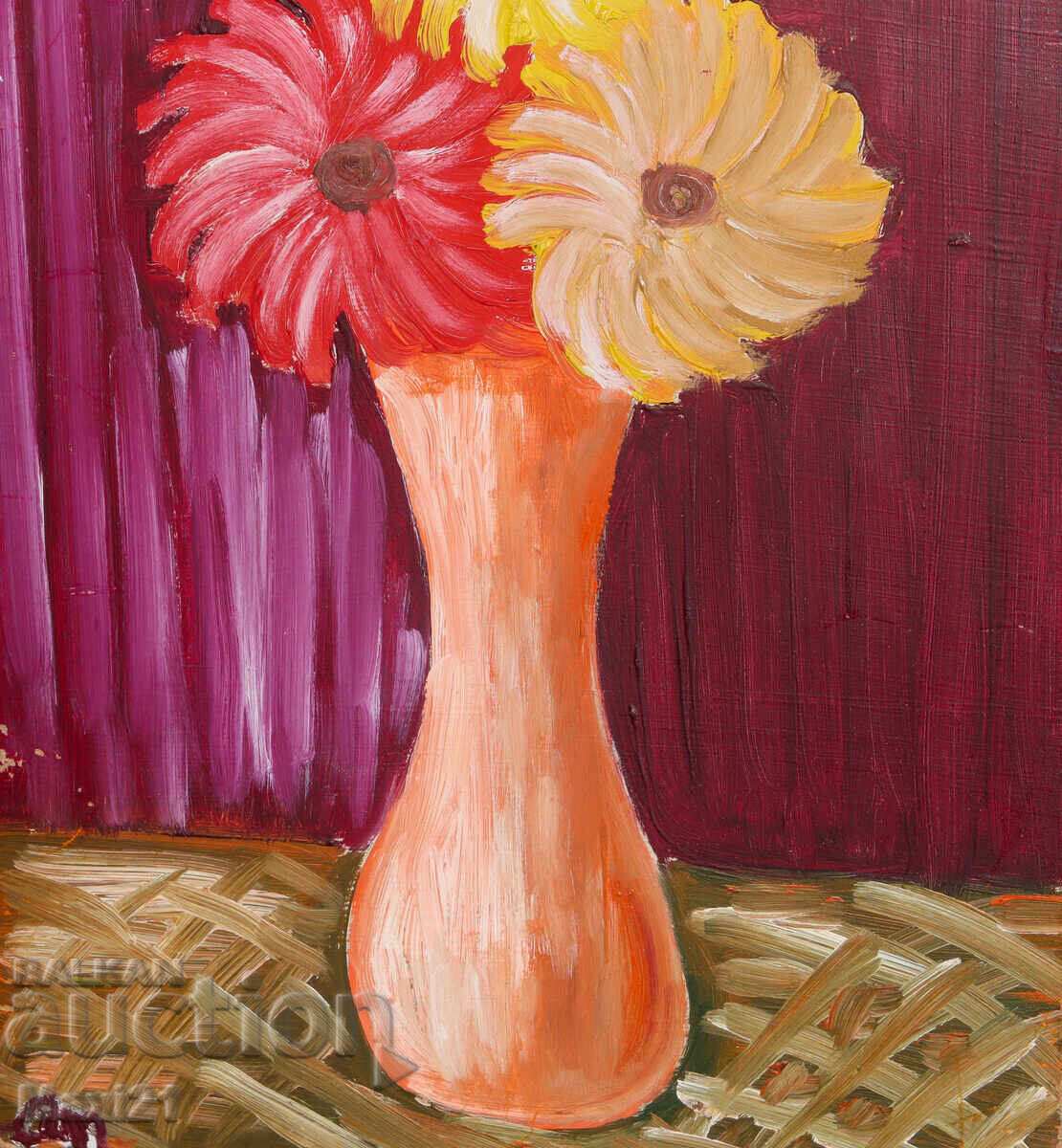 Натюрморт с цветя картина маслени бои - 5