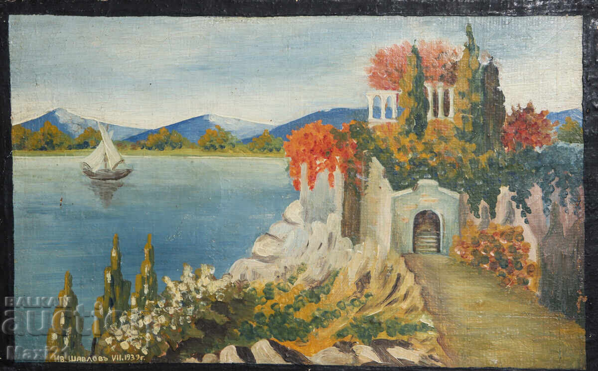 Auction 1939 Oil Painting Seascape Auction 1939 Oil Painting Seascape