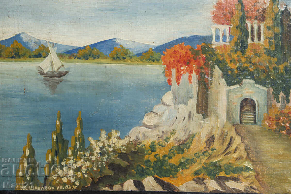 1939 Oil Painting Seascape - 5 1939 Oil Painting Seascape - 5