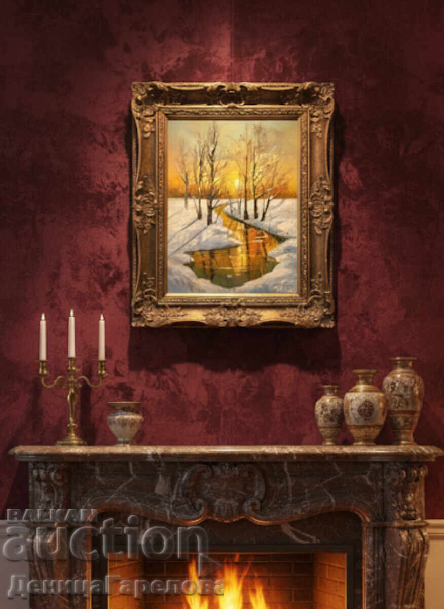 Denitsa Garelova Painting 30/40 "Winter Sunset" - 7 Denitsa Garelova Painting 30/40 "Winter Sunset" - 7
