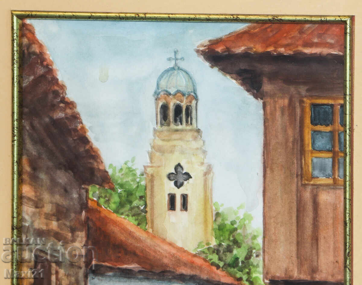 Delivery of Watercolor painting, cityscape