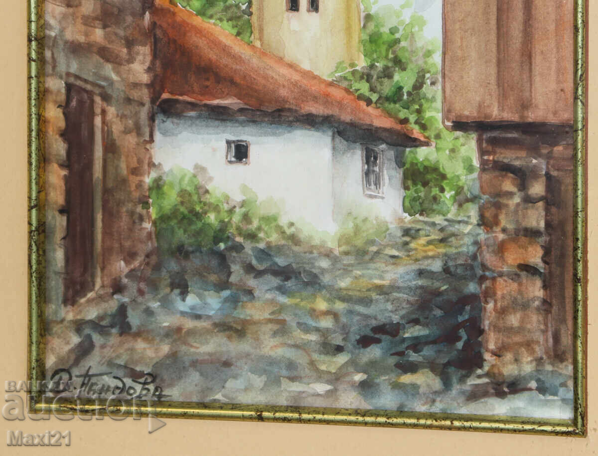 Watercolor painting, cityscape - 5