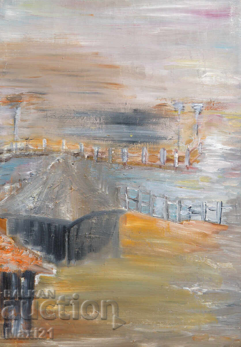 Auction  Oil painting rural landscape