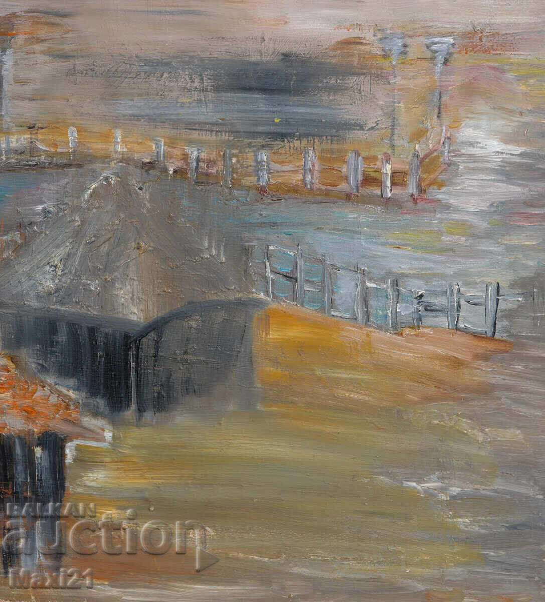 Oil painting rural landscape - 6