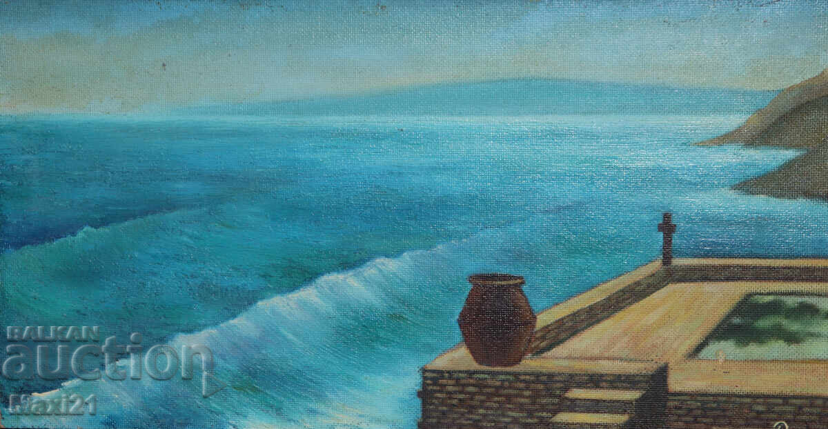 Auction  Oil painting seascape