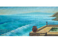 Pictură în ulei peisaj marin