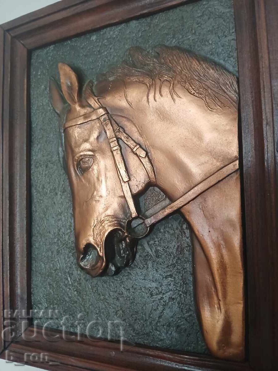 Δημοπρασία Παλαιό ανάγλυφο έργο ζωγραφικής