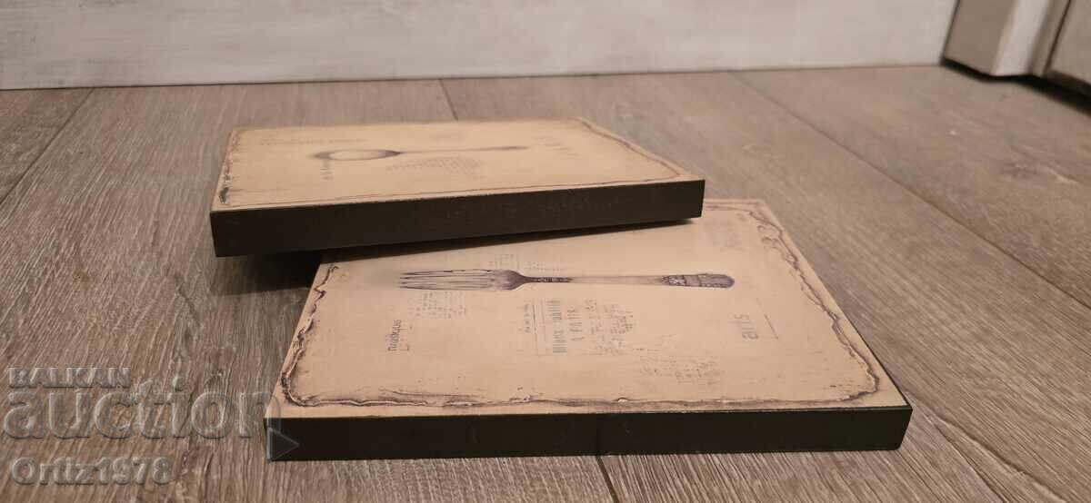 Set of two paintings, rustic style - 6